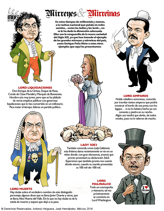 Mirreyes y mirreinas. Domingo 20 de noviembre de 2016